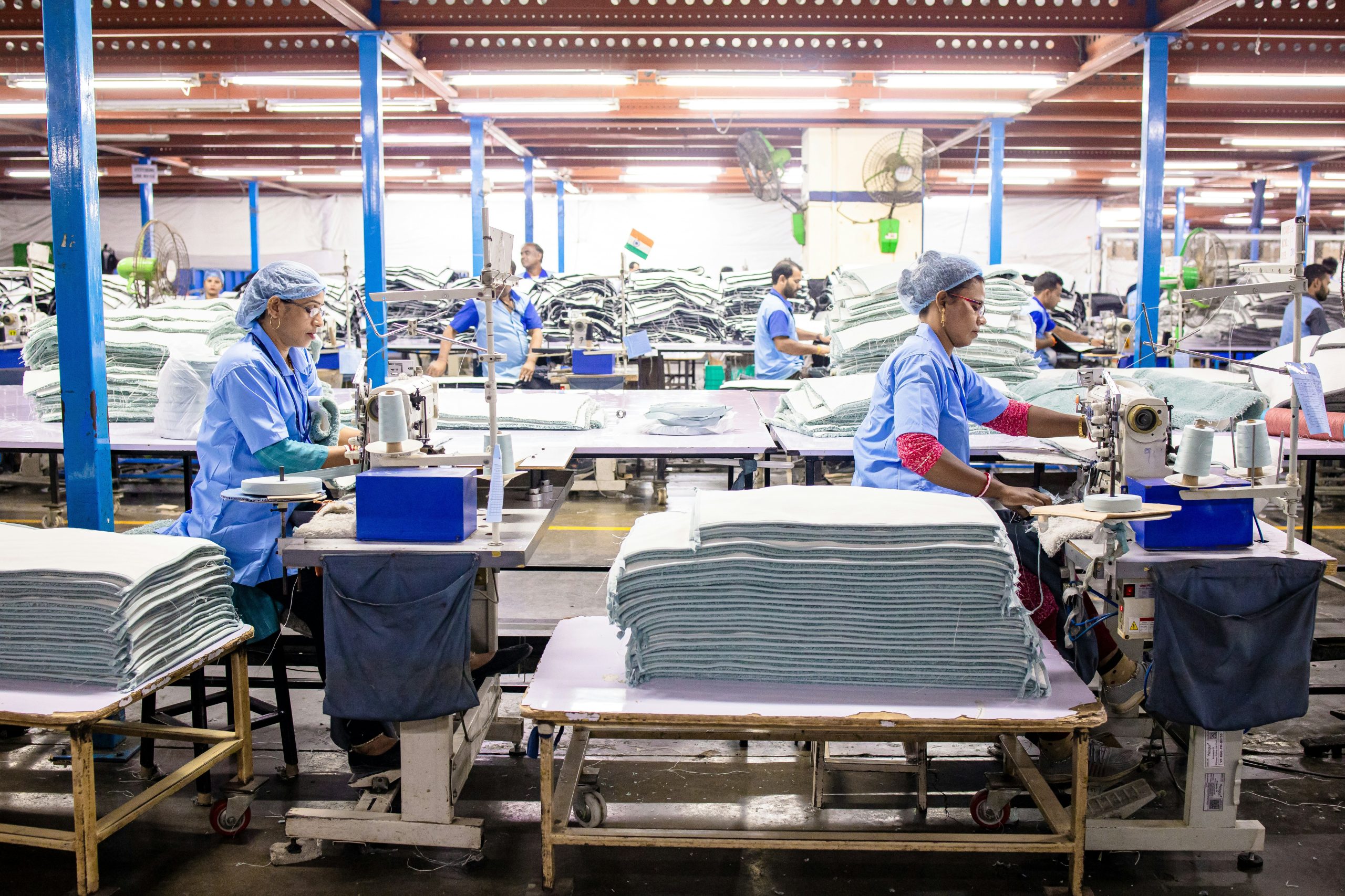Textile factory workers