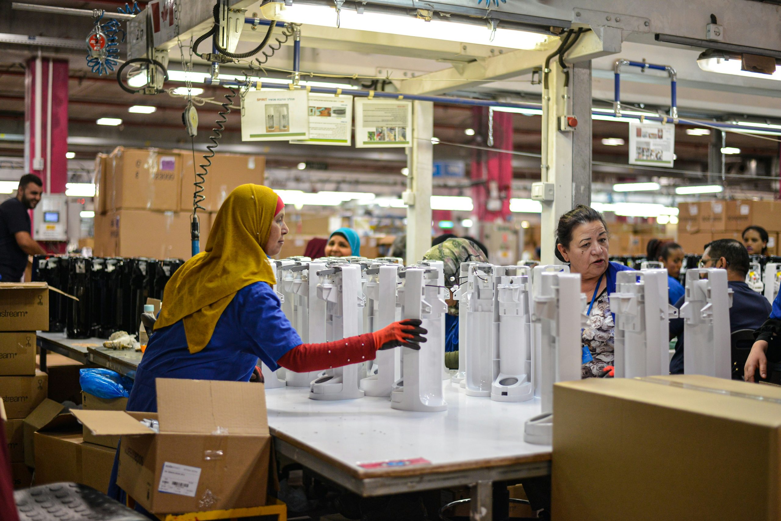 Factory worker woman